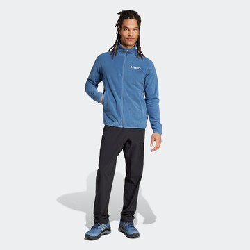 ADIDAS TERREX Funktionsfleecejacke 'Ess' in Blau