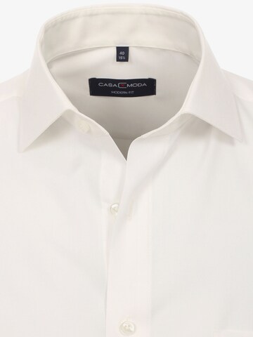 CASAMODA Regular fit Button Up Shirt in Beige