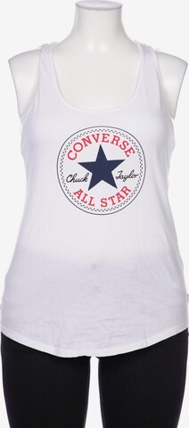 CONVERSE Top L in Weiß: predná strana