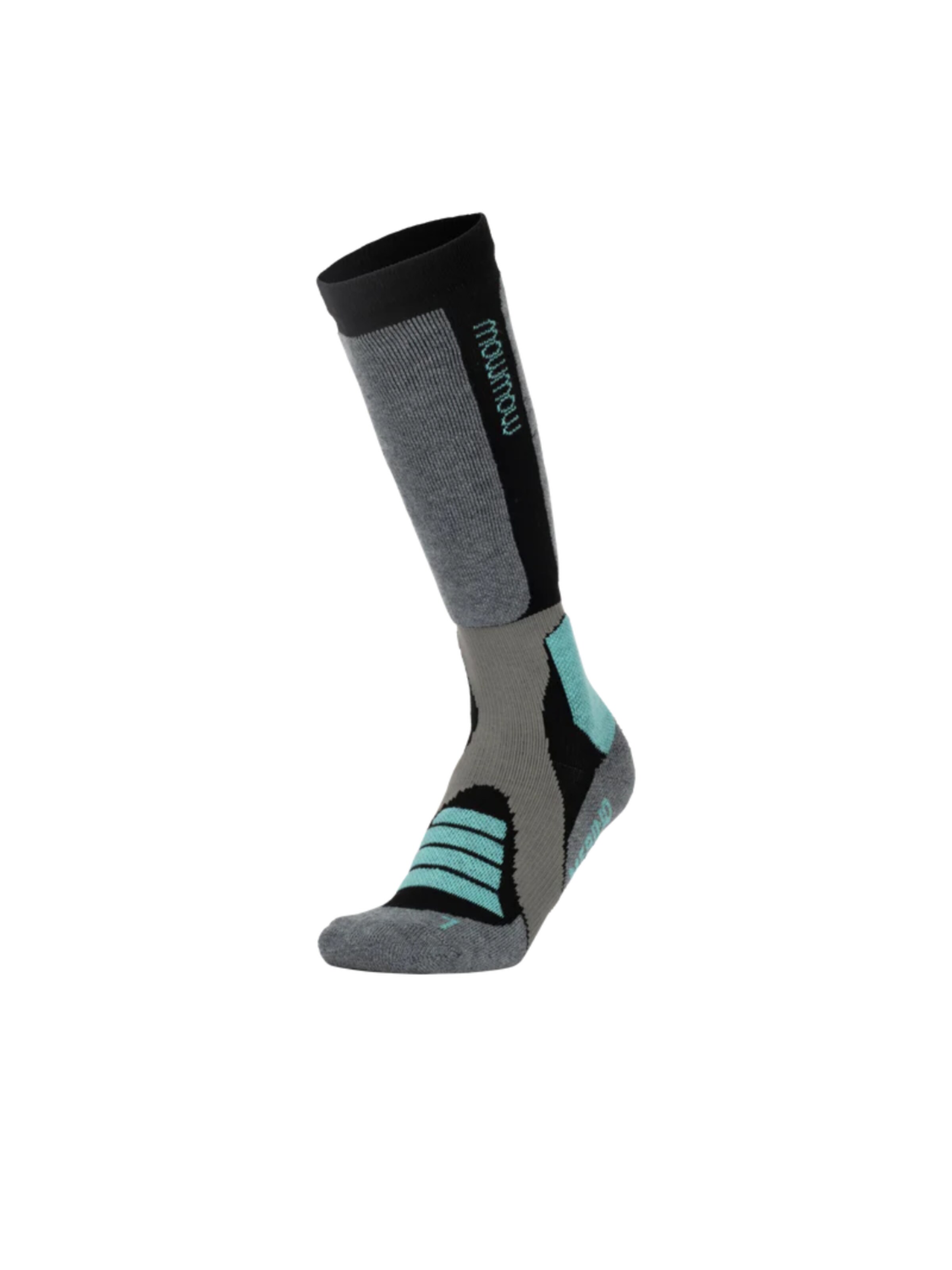 Mowmow Sportsokken 'MowMow Ski Socks - Silver Ions - Antibacterial - Men - Women - Size 39-42 - Gray' in Grijs: voorkant