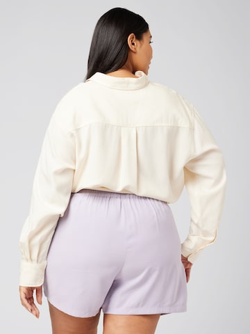 Guido Maria Kretschmer Curvy - Blusa 'Shirin' em branco: atrás