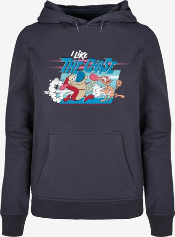 Sweat-shirt 'Ren And Stimpy - The Chase' Merchcode en bleu : devant