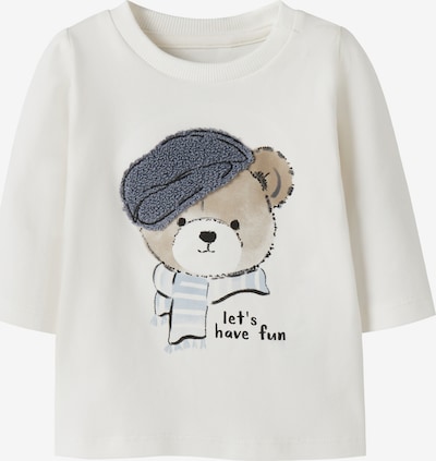 NAME IT Majica 'NBMRONNOW' u moka smeđa / siva / crna / bijela, Pregled proizvoda