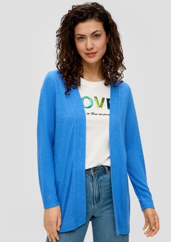 s.Oliver Knit Cardigan in Blue: front