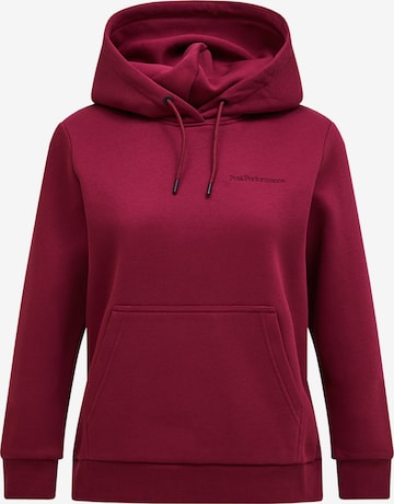 PEAK PERFORMANCE Sweatshirt in Rood: voorkant