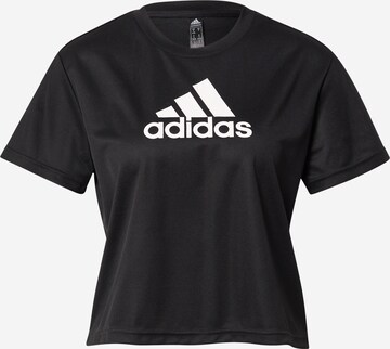 ADIDAS SPORTSWEAR Performance shirt in Black: front