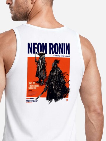 Neverless Shirt 'Neon Ronin' in White
