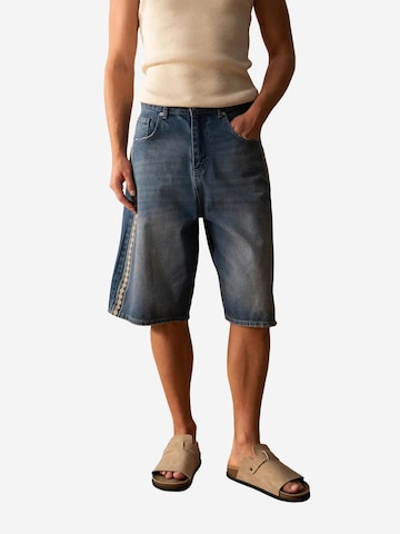 Wide leg Jeans di Giesto in blu: frontale