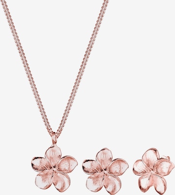 Parure de bijoux 'Frangipani' ELLI en rose : devant