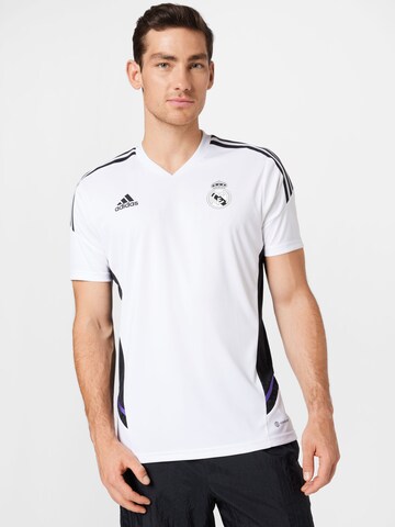 balts ADIDAS SPORTSWEAR Sportiska stila krekls 'Real Madrid Condivo 22': no priekšpuses