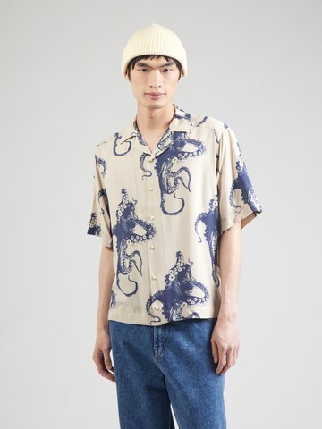 BOSS Comfort fit Overhemd 'Lapisy_M' in Beige: voorkant