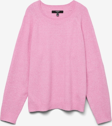 Vero Moda Curve Trui 'VMCDOFFY' in Roze: voorkant