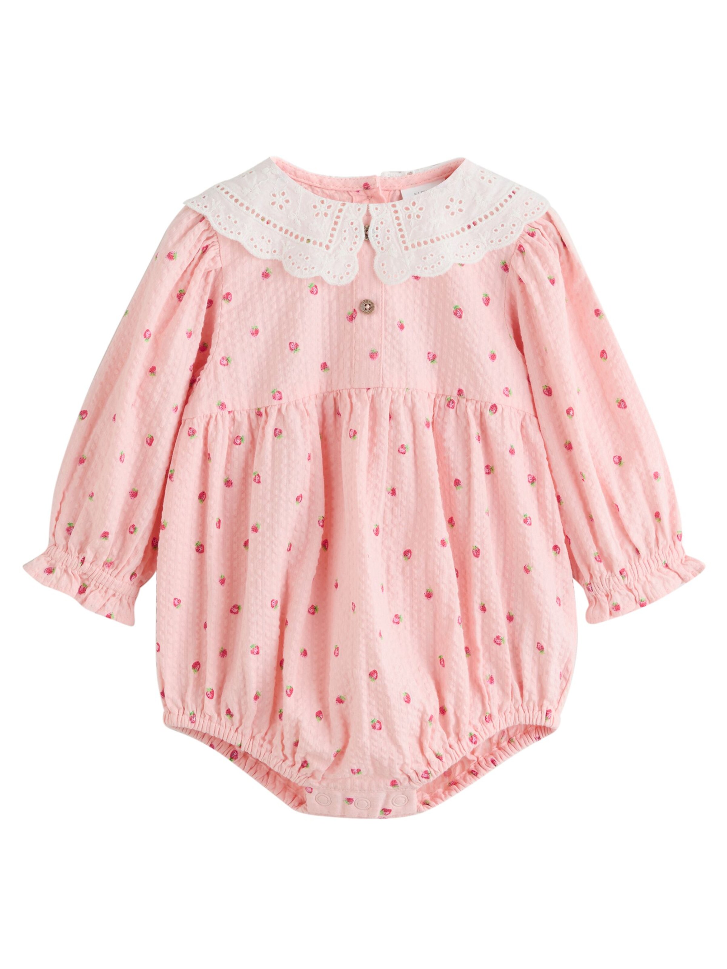 Next Pajac/bodi | roza barva: sprednja stran