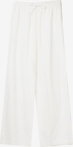 Pantalon Bershka en blanc : devant