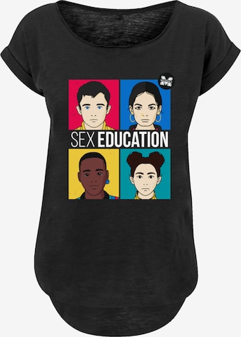 T-shirt 'Sex Education Netflix TV Series' F4NT4STIC en noir : devant