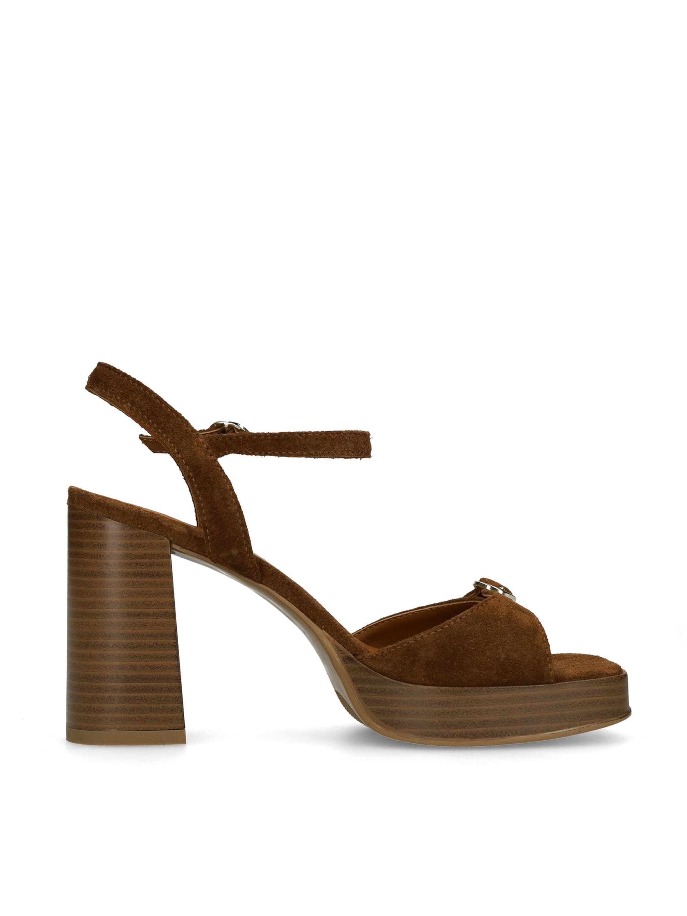 MANFIELD Sandaal in Bruin