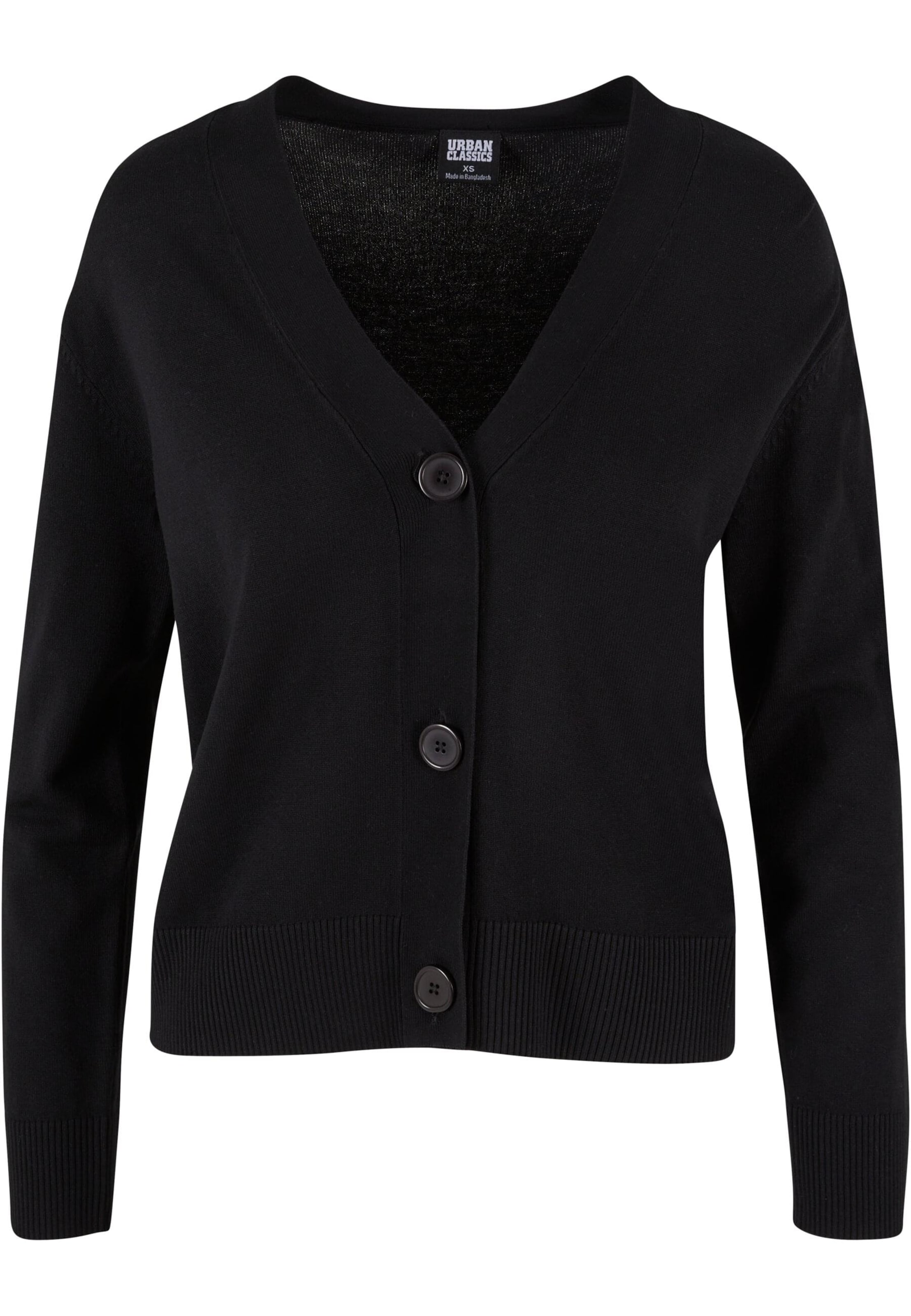 Urban Classics Cardigan i sort: forside