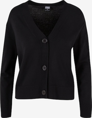 Cardigan Urban Classics en noir : devant