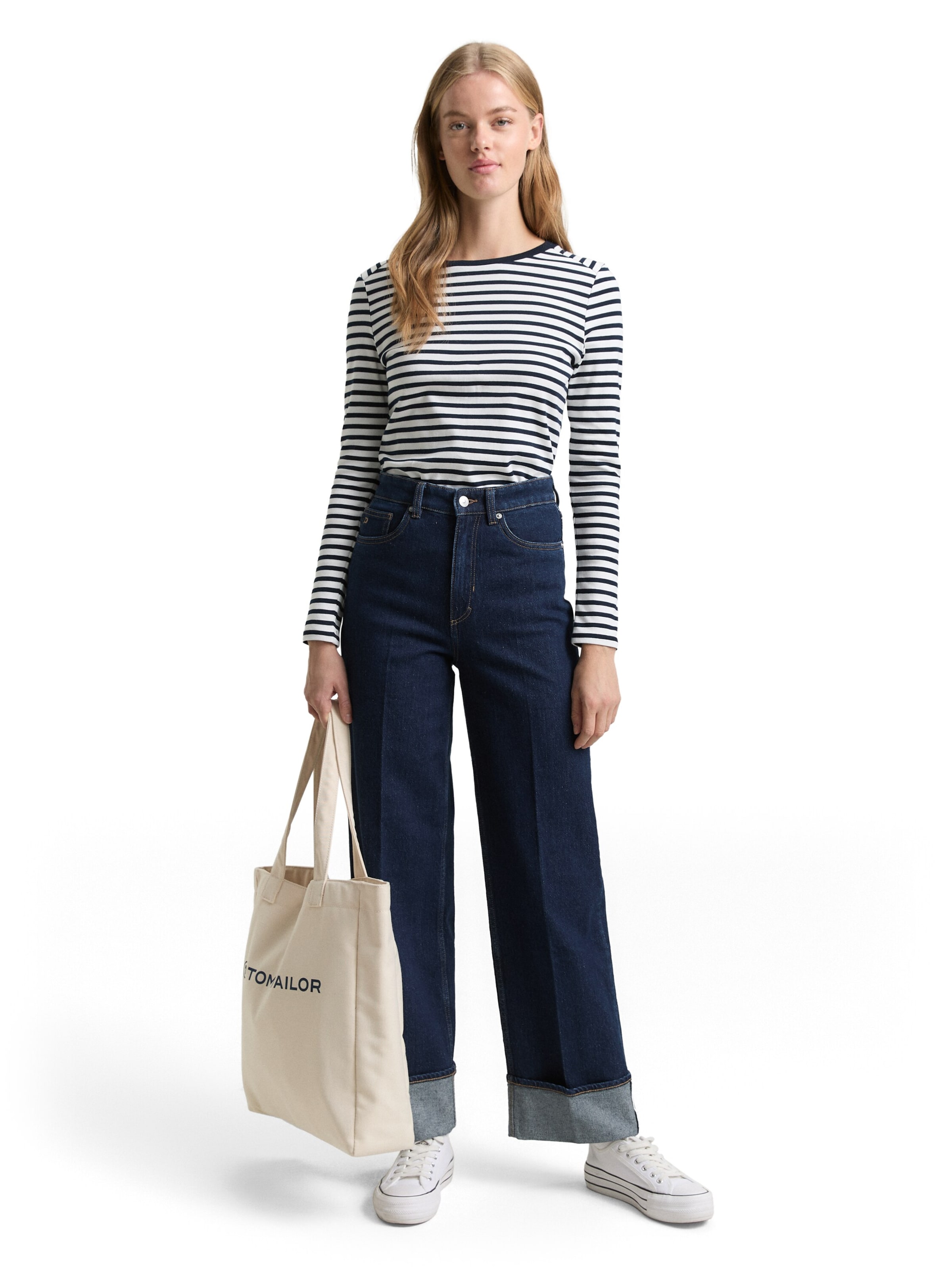 TOM TAILOR DENIM Wide Leg Jeans in Blau