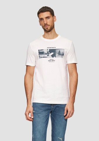 T-Shirt s.Oliver en blanc : devant