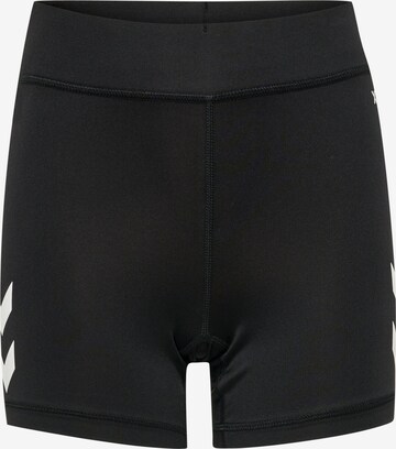 Hummel Skinny Workout Pants in Black: front