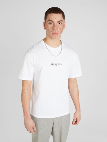 T-Shirt 'LAFAYETTE' JACK & JONES en blanc : devant