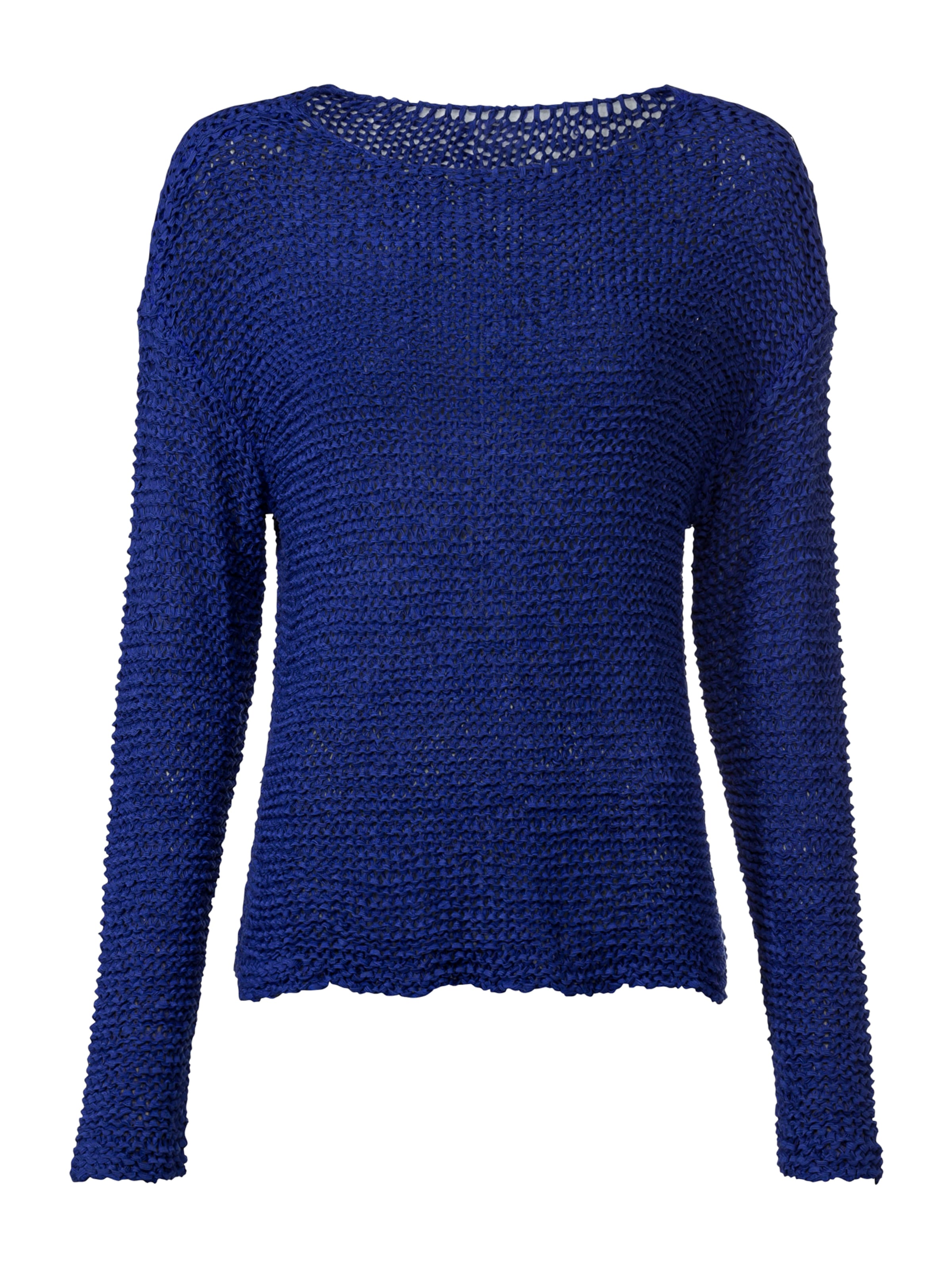 Pulover de la heine pe albastru: față