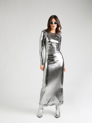 Robe 'MATHI' DIESEL en argent : devant