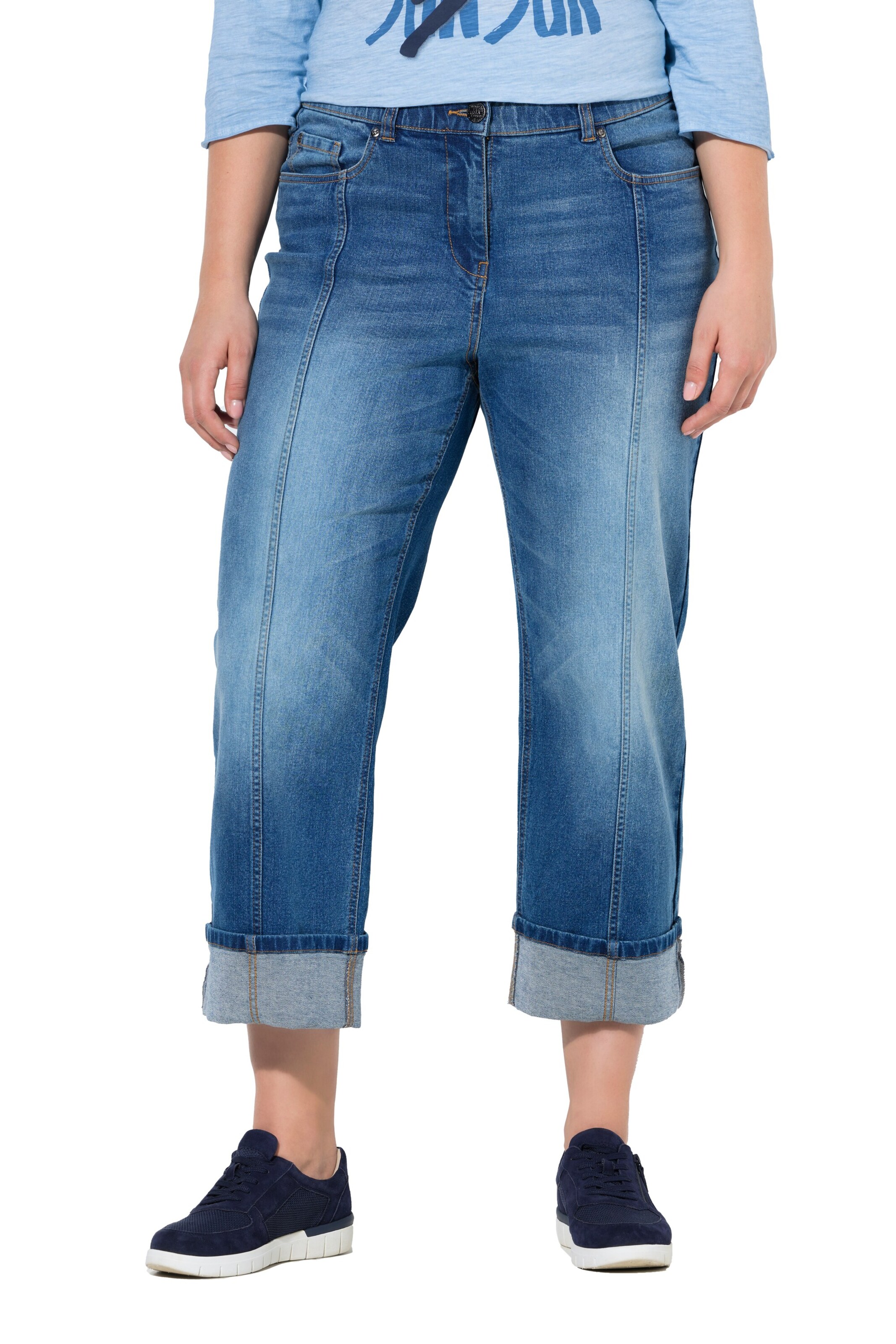 Ulla Popken Regular Jeans in Blue: front