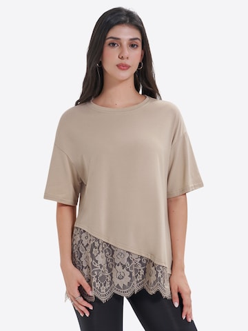 Maglietta di Imily Bela in beige: frontale