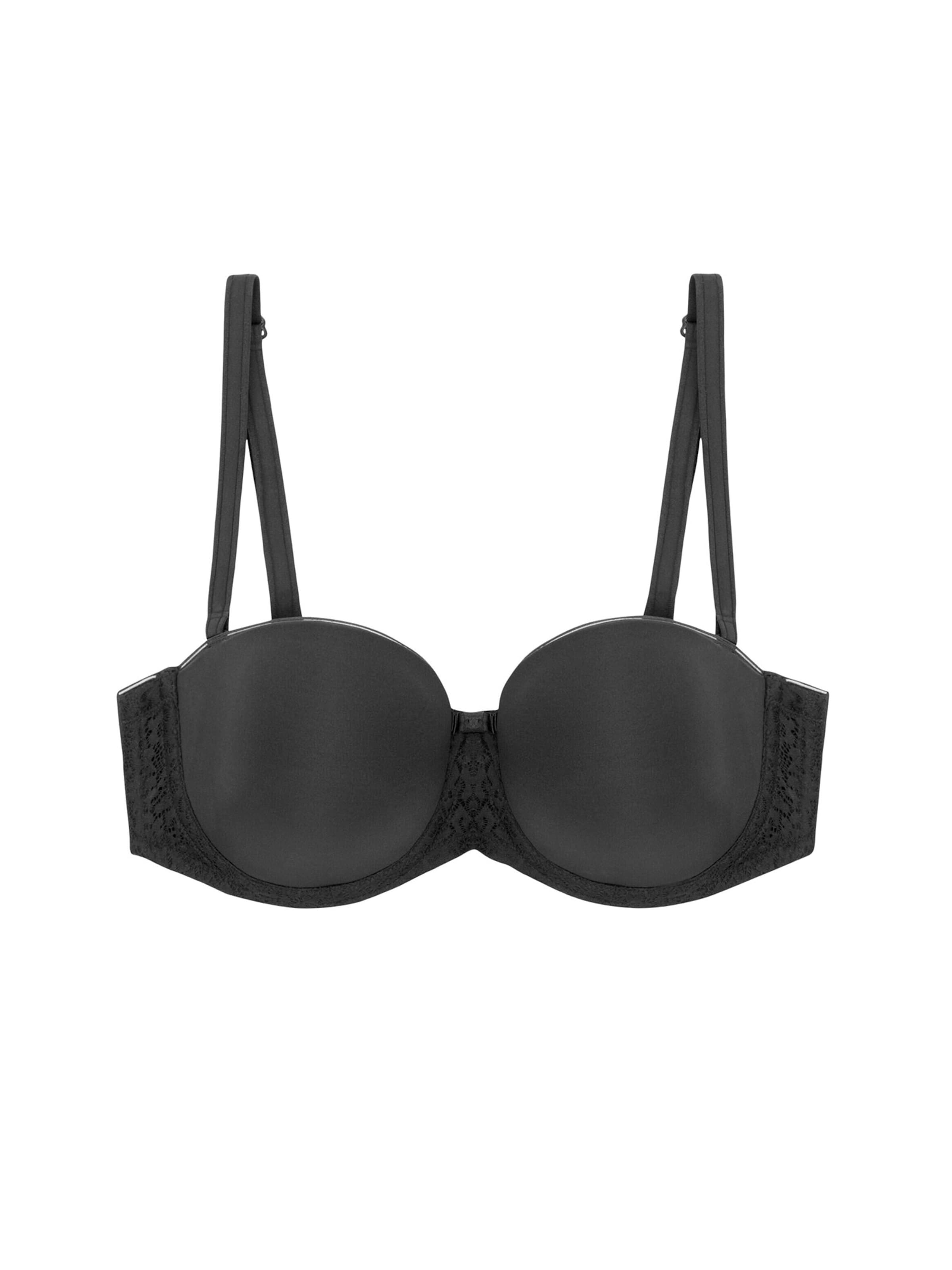 TRIUMPH Balconette BH ' Beauty-Full Essential ' in Zwart: voorkant