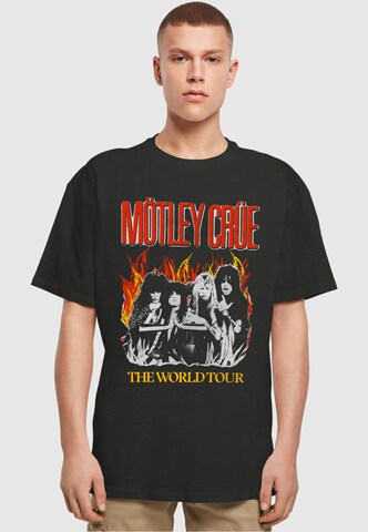 Merchcode Shirt 'Motley Crue - Vintage World Tour Flames' in Black: front