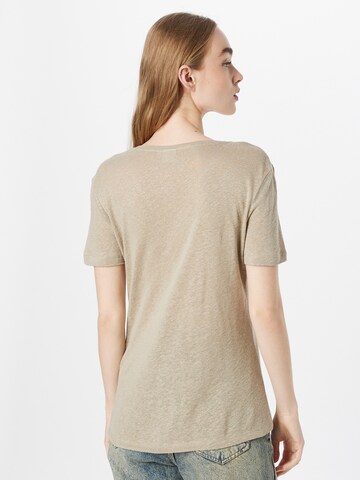 Cream T-Shirt 'Pitta' in Beige