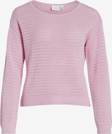 VILA Sweater 'BELLISINA' in Purple: front