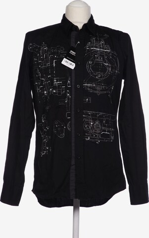 Desigual Button Up Shirt in M in Black: front