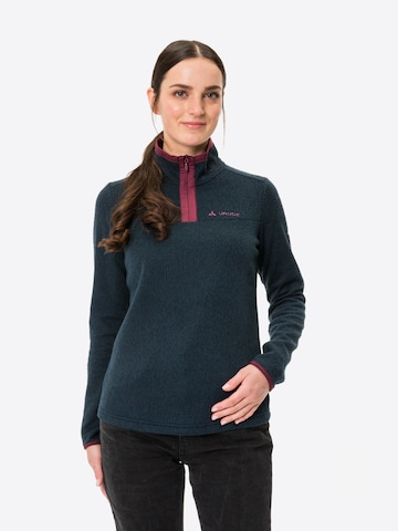 VAUDE Athletic Sweater in Blue: front