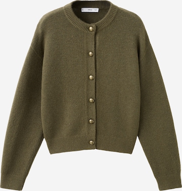 Cardigan 'FELIPE' MANGO en vert : devant