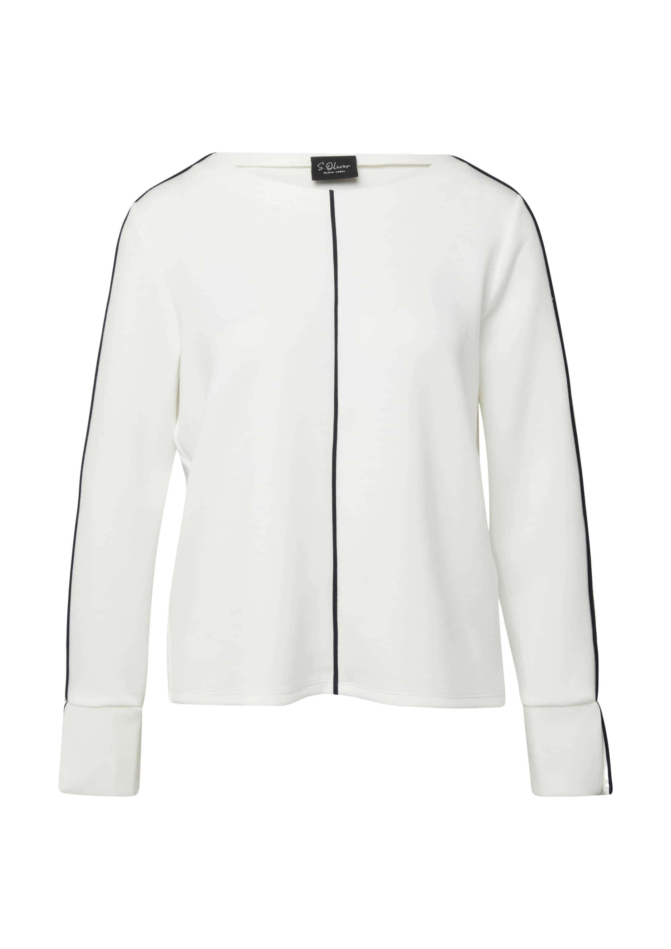 Sweat-shirt s.Oliver en beige : devant