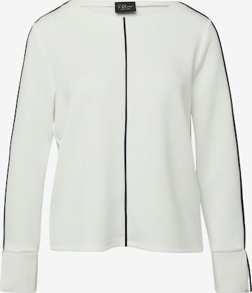 Sweat-shirt s.Oliver en beige : devant