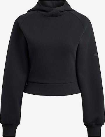 ADIDAS SPORTSWEAR Αθλητική μπλούζα φούτερ σε μαύρο: μπροστά