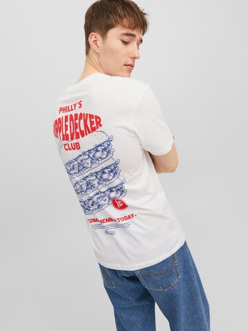 JACK & JONES Bluser & t-shirts 'FEAST' i hvid