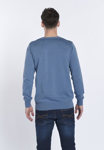 DENIM CULTURE Trui ' TITO ' in Blauw