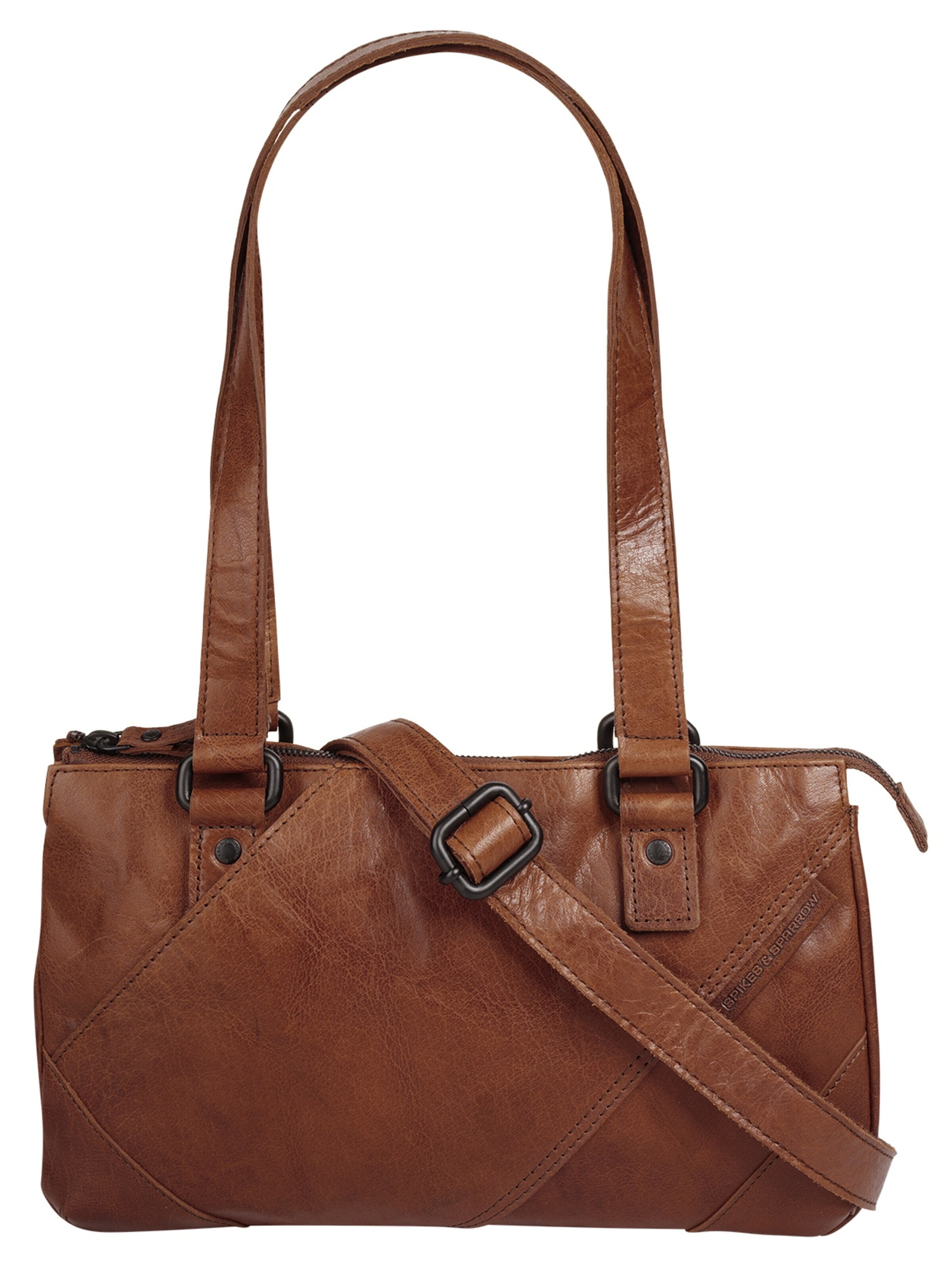 Spikes & Sparrow Handtas in Bruin: voorkant