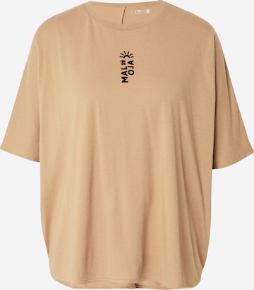 T-shirt 'Wildensee' Maloja en beige : devant