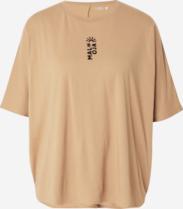 Maloja T-Shirt 'Wildensee' in Beige: predná strana