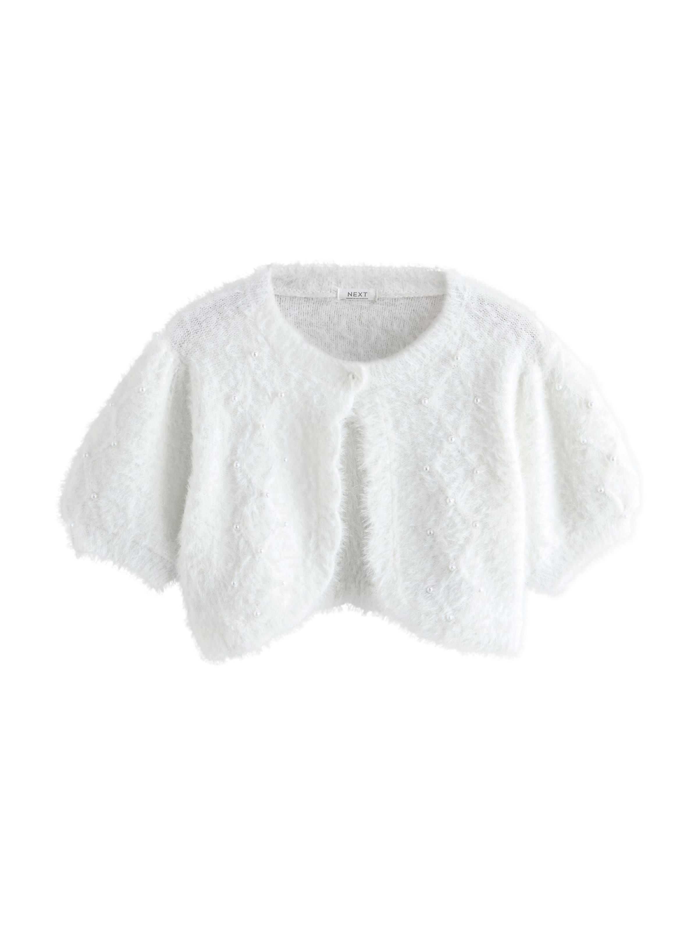 Next Вязаная кофта в Белый: спереди