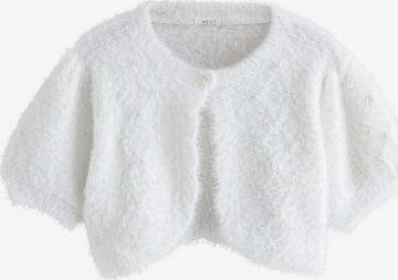 Next Neuletakki värissä valkoinen: etupuoli