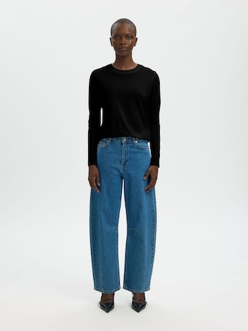 T-shirt 'SLWESSENTIAL' SELECTED en noir