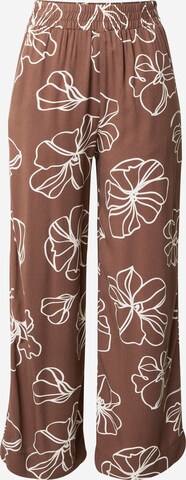 mazine Wide leg Broek 'Cherry' in Bruin: voorkant