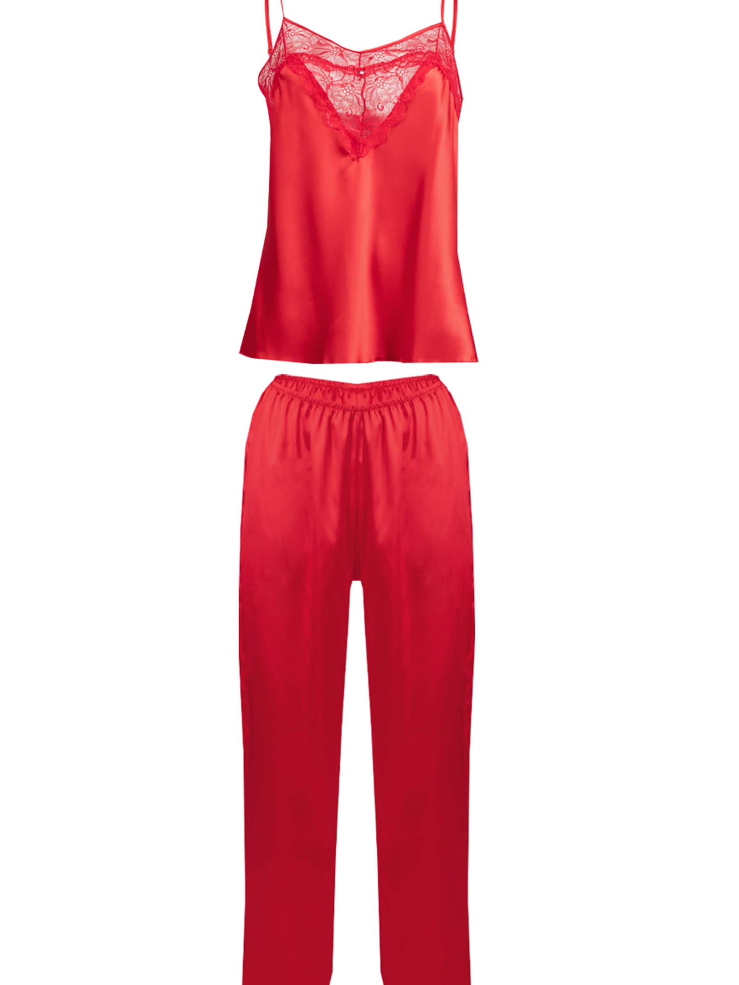 Vivisence Pyjama '2035' in Rood: voorkant